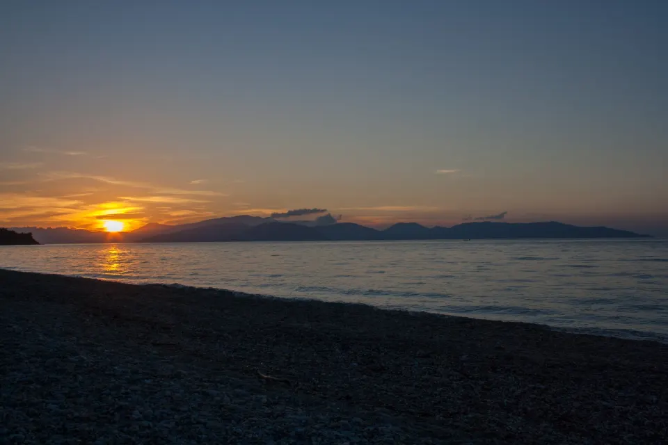 Sunset at Aydinlik beach
